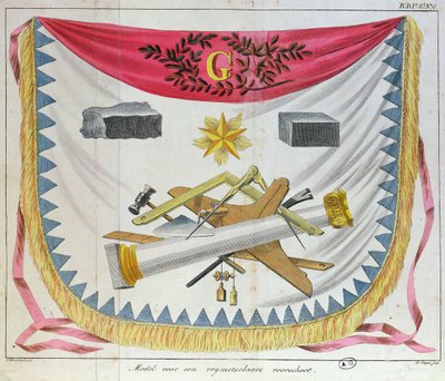 A Masonic Apron, 1826 by Cornelis Borsteegh